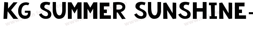 KG Summer Sunshine字体转换
